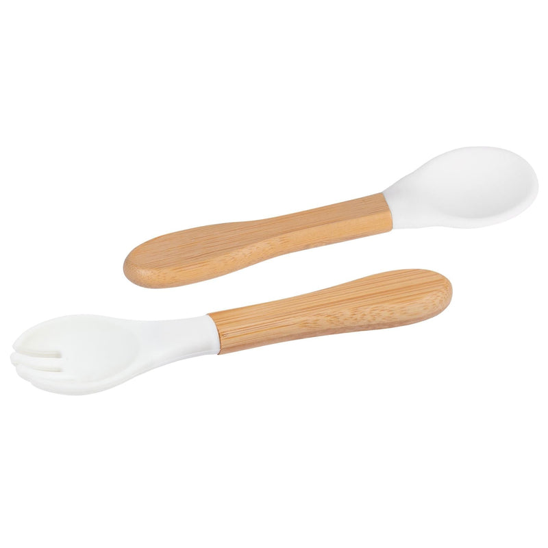 2pc Bamboo Baby Weaning Fork & Spoon Set - By Tiny Dining