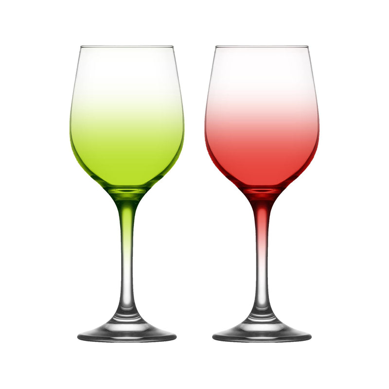 395ml Fame Full Colour Wine Glasses - By Lav