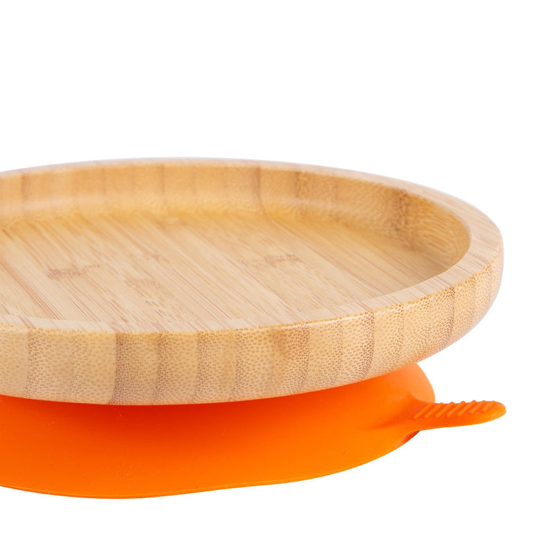 Round Open Bamboo Suction Dinner Set