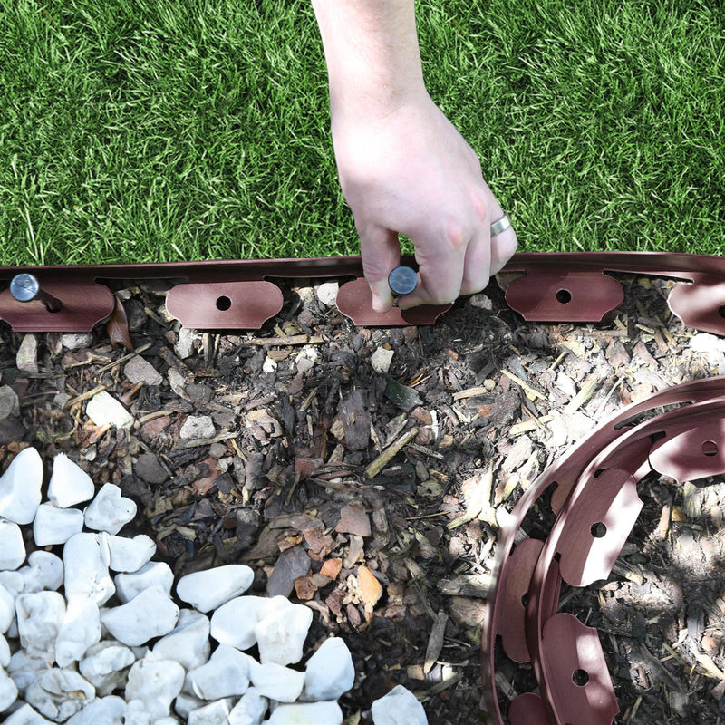 Flexible Plastic Lawn & Path Edging - By Harbour Housewares