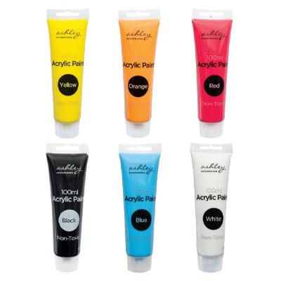 6pc Acrylic Paint Set - 100ml - By Ashley