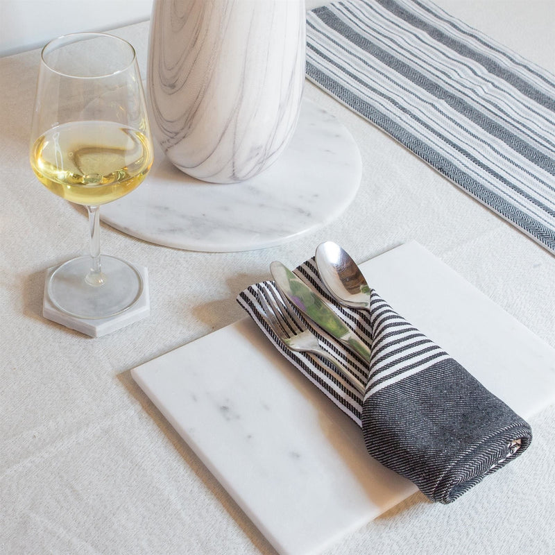 Rectangle Marble Placemats - 30cm x 20cm - Pack of Six - By Argon Tableware