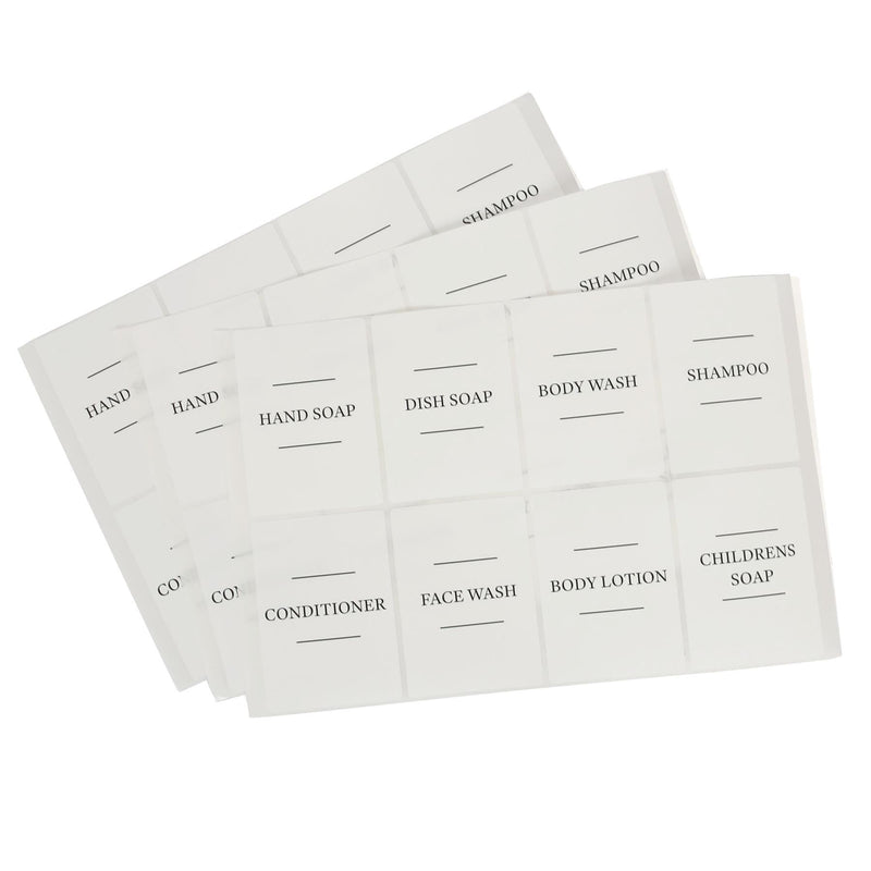 24pc Soap Dispenser Labels Set - Pack of 3 - By Harbour Housewares