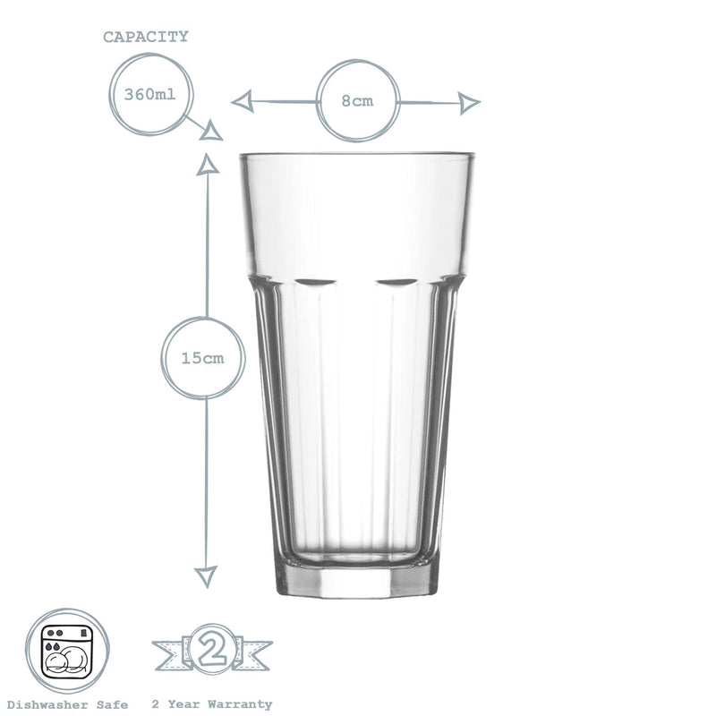 360ml Aras Tumbler Glasses - By Lav