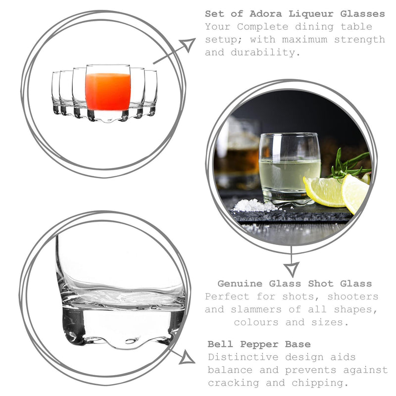 80ml Adora Shot Glasses - By LAV