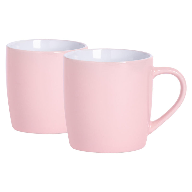 350ml Coloured Coffee Mugs - Pack of 2 - By Argon Tableware