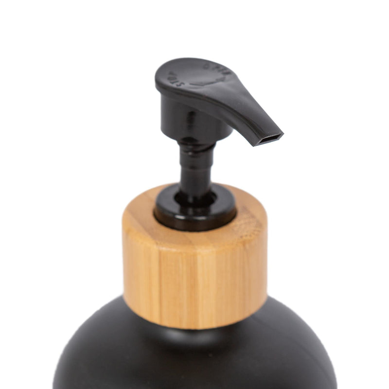 Glass Dish Soap Dispenser - 500ml - Black - By Harbour Housewares