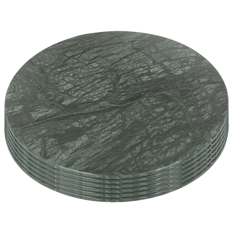 Round Marble Placemats - 30cm - Pack of Six - By Argon Tableware