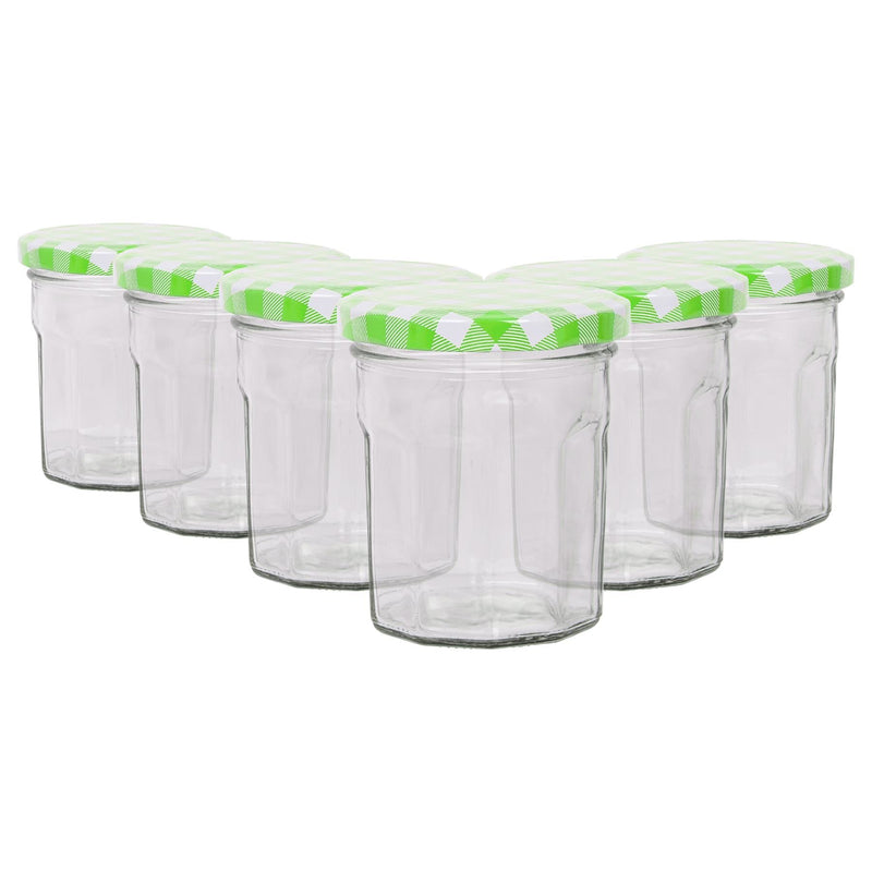 150ml Glass Jam Jars with Lids - Pack of 6 - By Argon Tableware