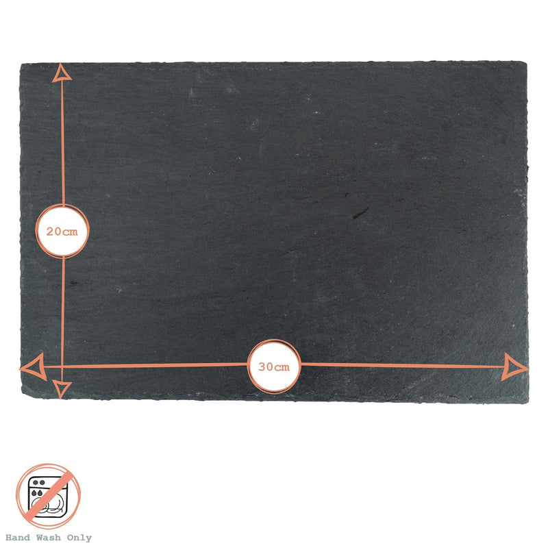 Rectangle Slate Placemats - 30cm x 20cm - Pack of 12 - By Argon Tableware