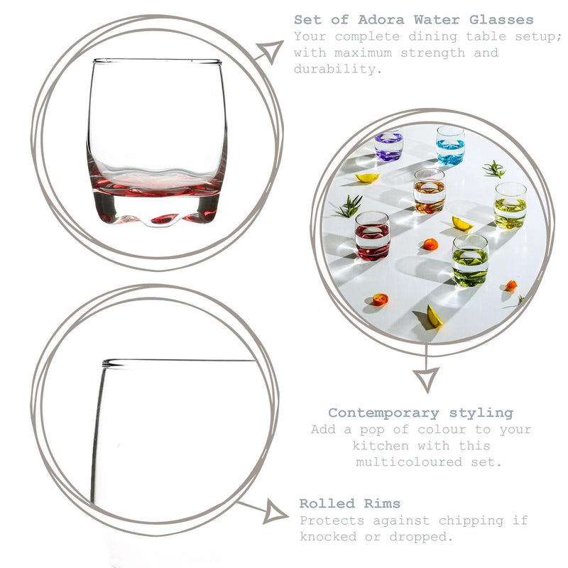 290ml Adora Whisky Glasses - Pack of 12 - By LAV