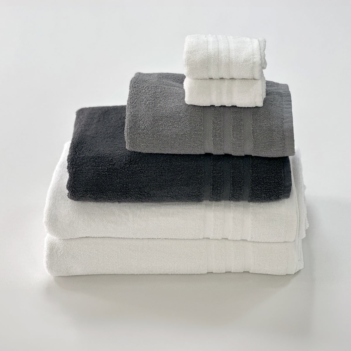 Hand store towel set x6 Turkish cotton