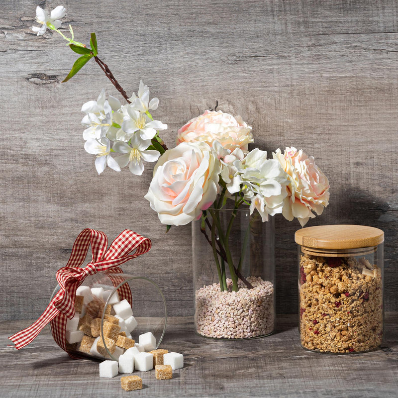 3pc Scandi Storage Jar Set with Wooden Lids - By Argon Tableware