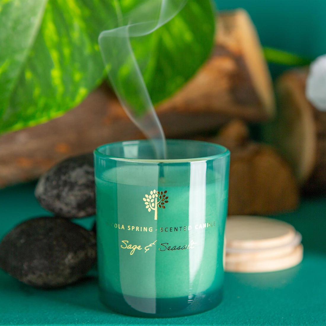 130g Sage &amp; Seasalt Soy Wax Scented Candle