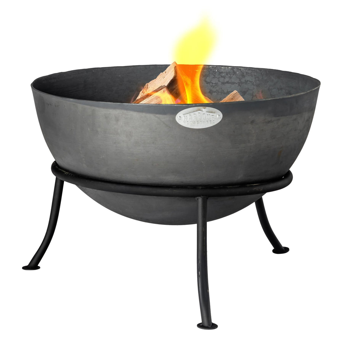 Harbour Housewares Cast Iron Garden Fire Pit - 60cm