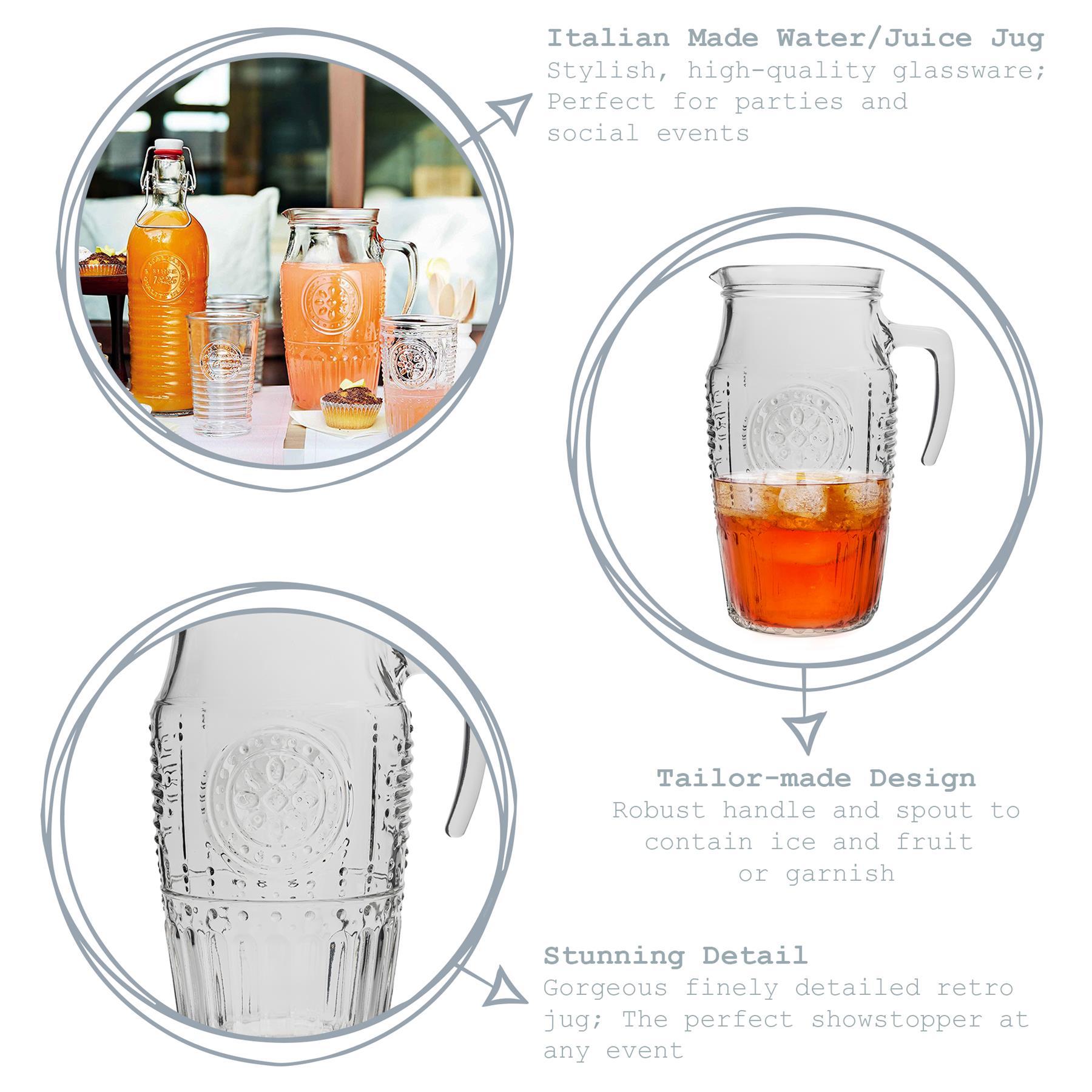 1.6L Romantic Glass Water Jug