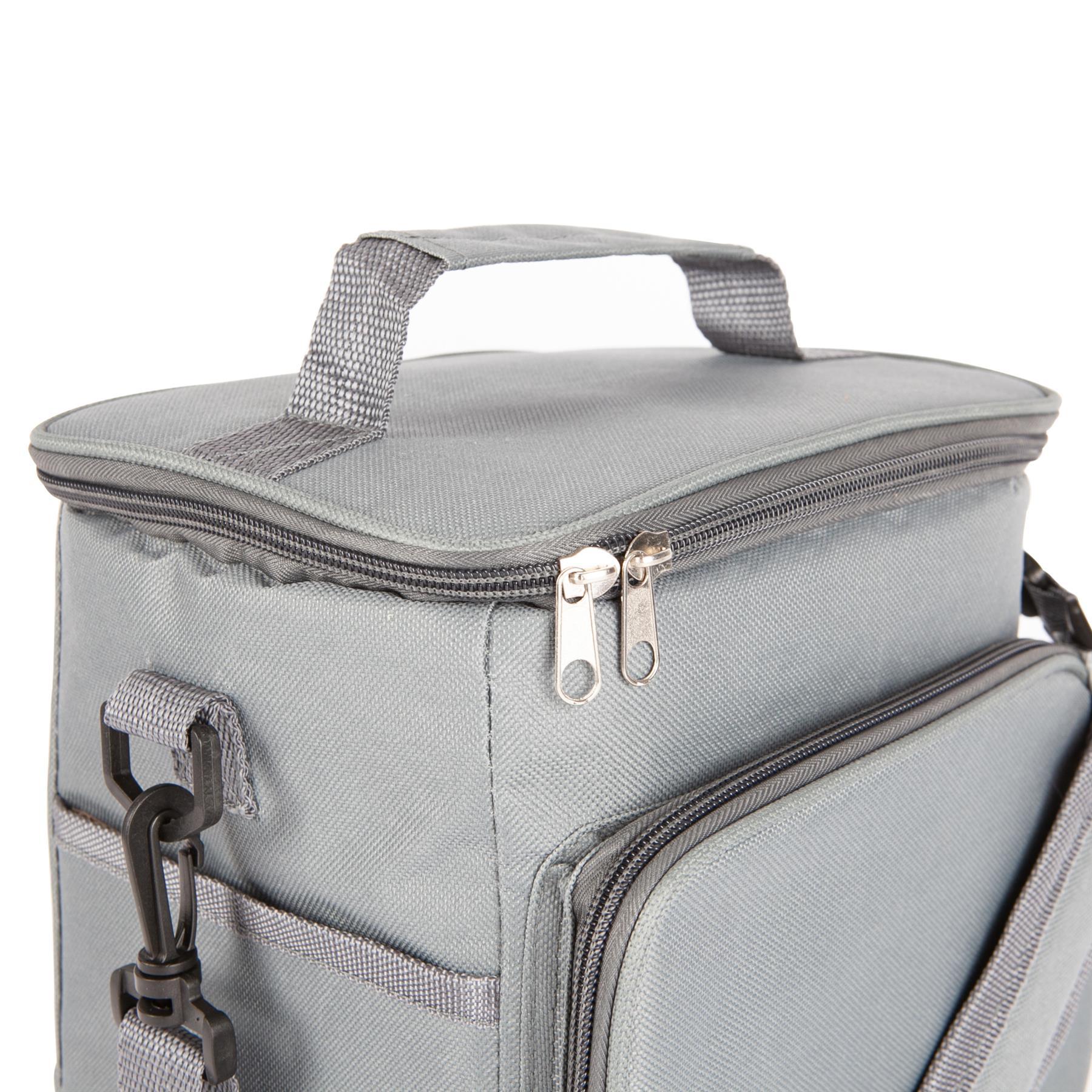 Grey Large Insulated Cool Bag