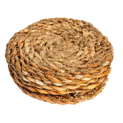 Woven Typha Coasters - Pack of 6