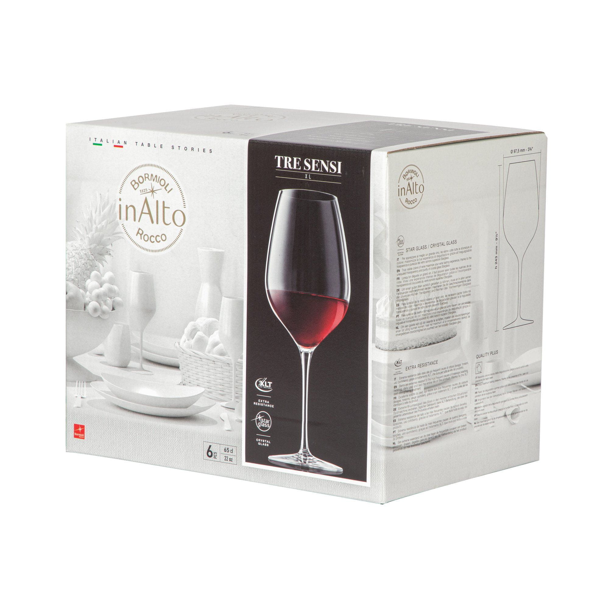 650ml Inalto Tre Sensi Wine Glasses - Pack of Six