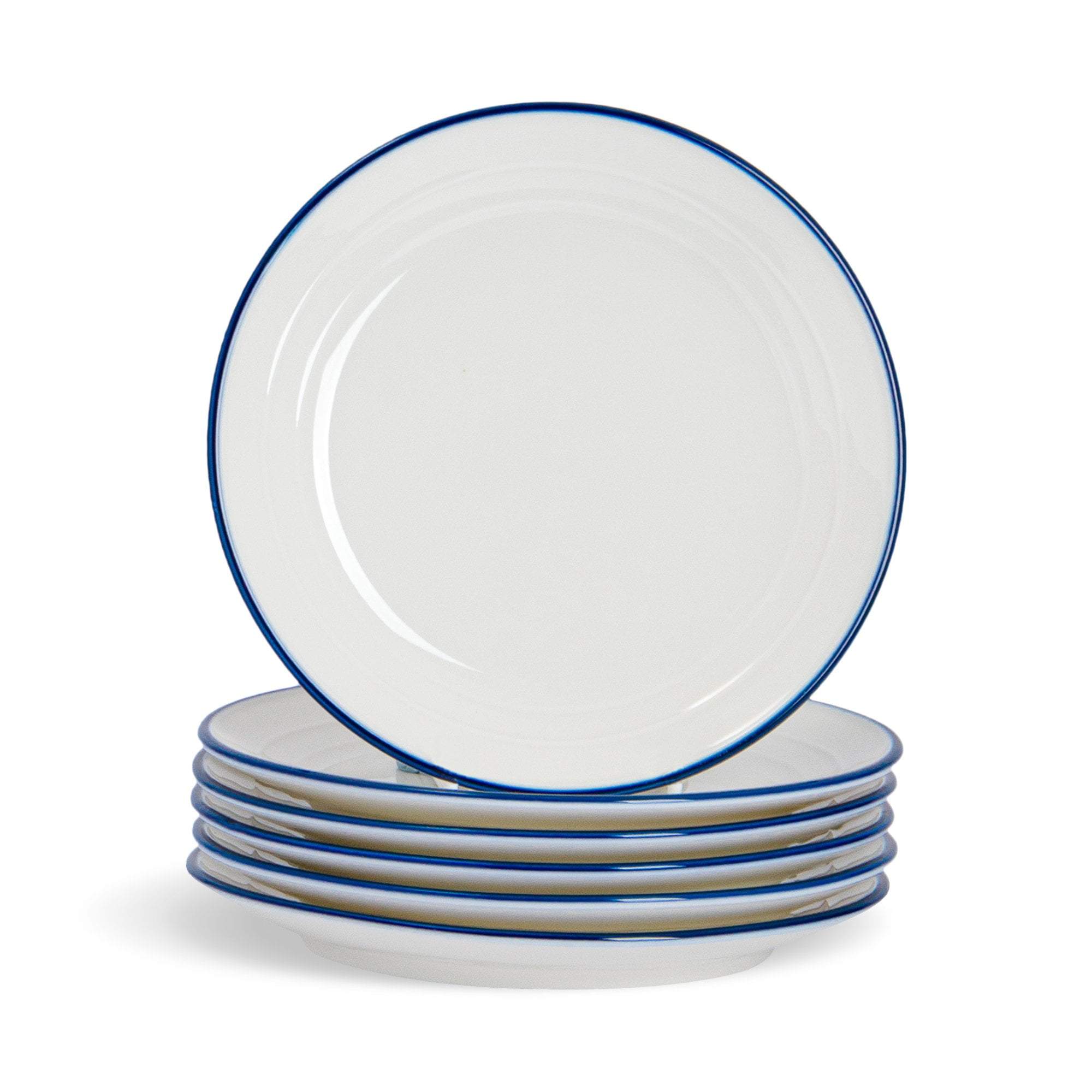 Nicola Spring Farmhouse White Dessert Plates - 21cm - Pack of 6