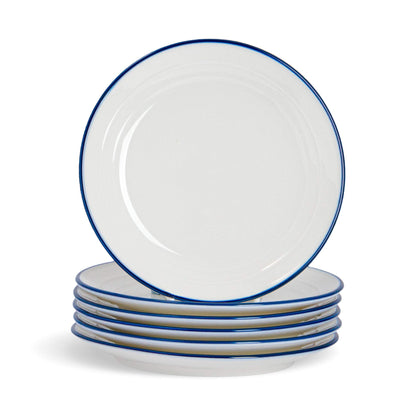 Nicola Spring Farmhouse White Dessert Plates - 21cm - Pack of 6