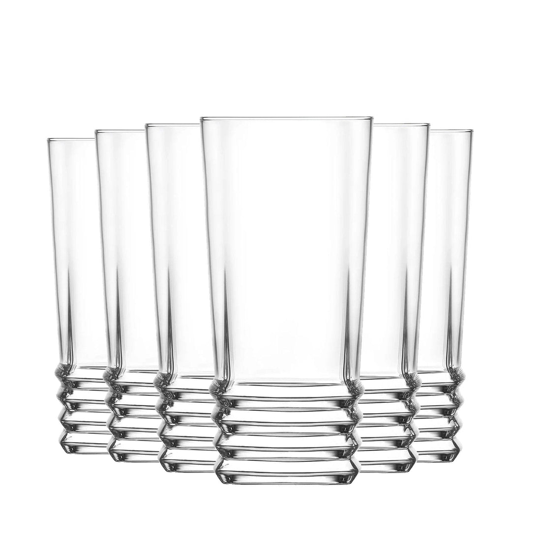 LAV 6 Piece Elegan Highball Glasses Set - 335ml