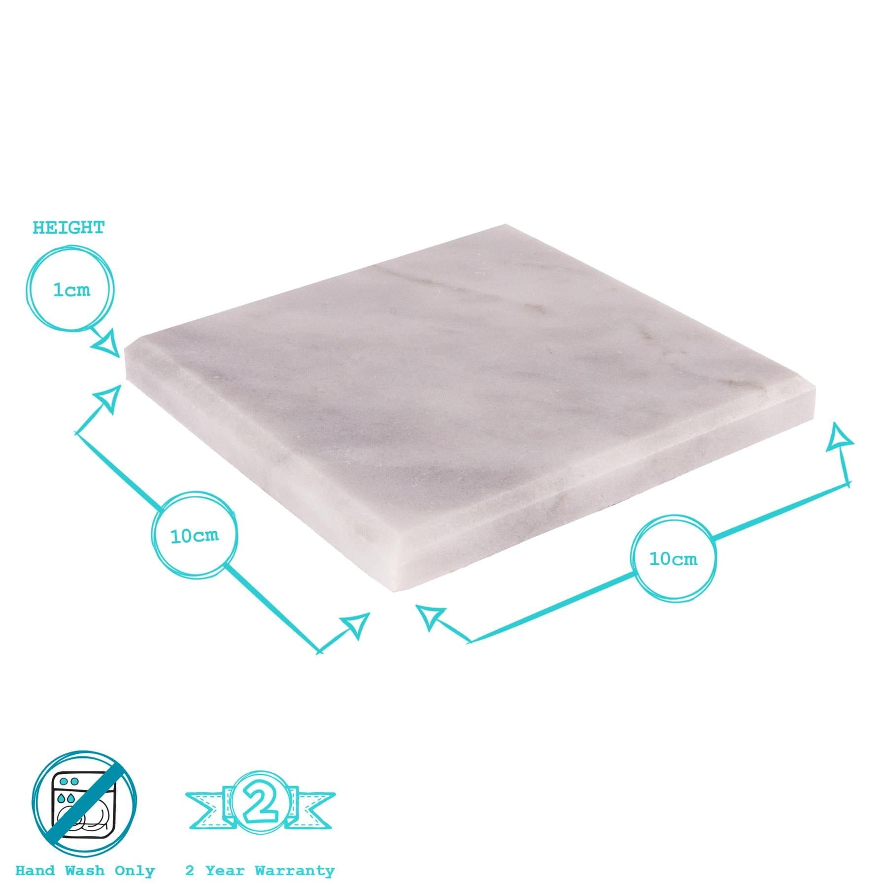 12pc Marble Placemats &amp; Square Coasters Set