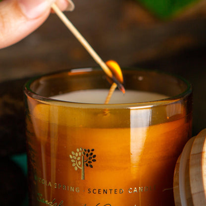 130g Sandalwood &amp; Jasmine Soy Wax Scented Candle