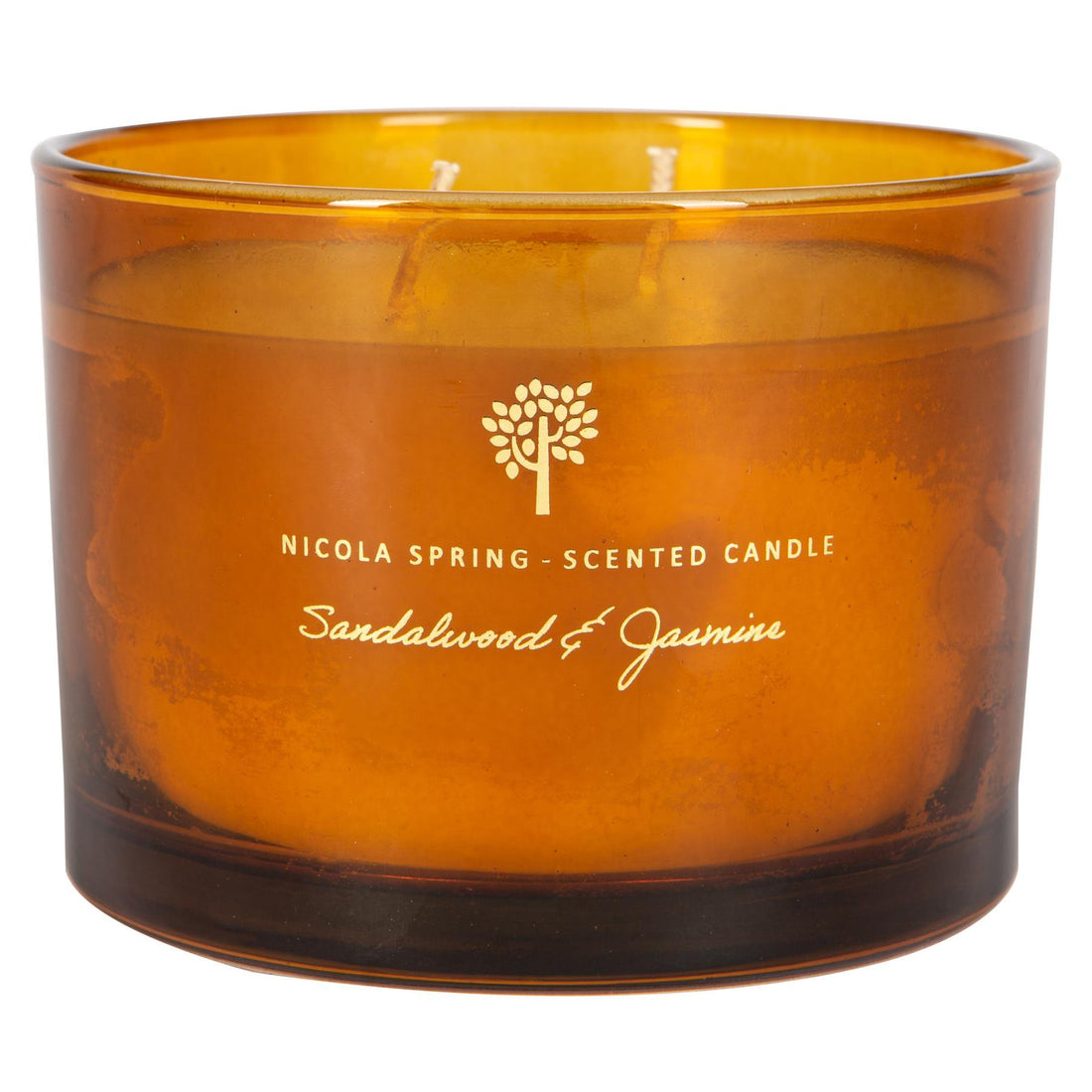 350g Double Wick Sandalwood &amp; Jasmine Soy Wax Scented Candle