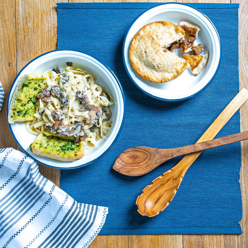 19cm White Enamel Soup Plate - By Argon Tableware