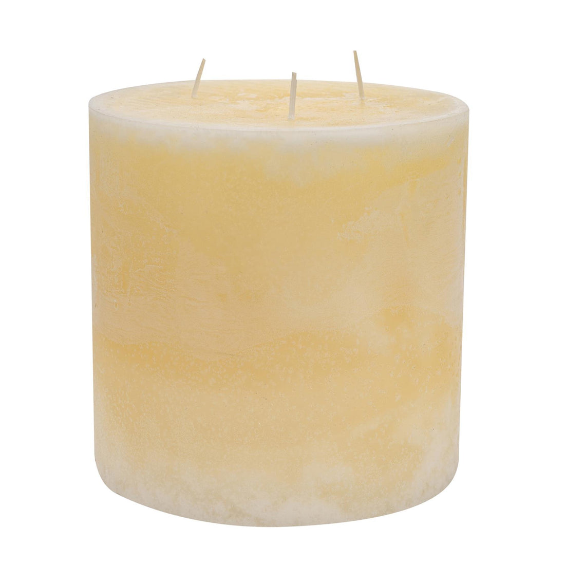 15cm Triple Wick Vanilla Round Pillar Candle